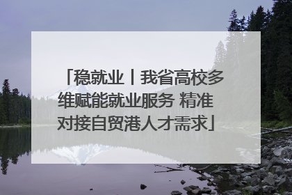 稳就业丨我省高校多维赋能就业服务 精准对接自贸港人才需求